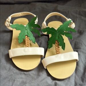 NWOT Kids Palm Tree Sandals